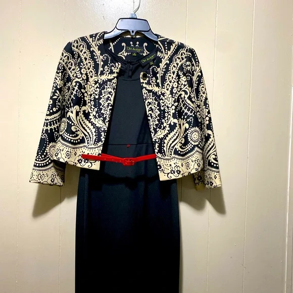 DN Design | Jackets & Coats | Dn Design Black And Tan Women Dress Suit Size  4 | Poshmark